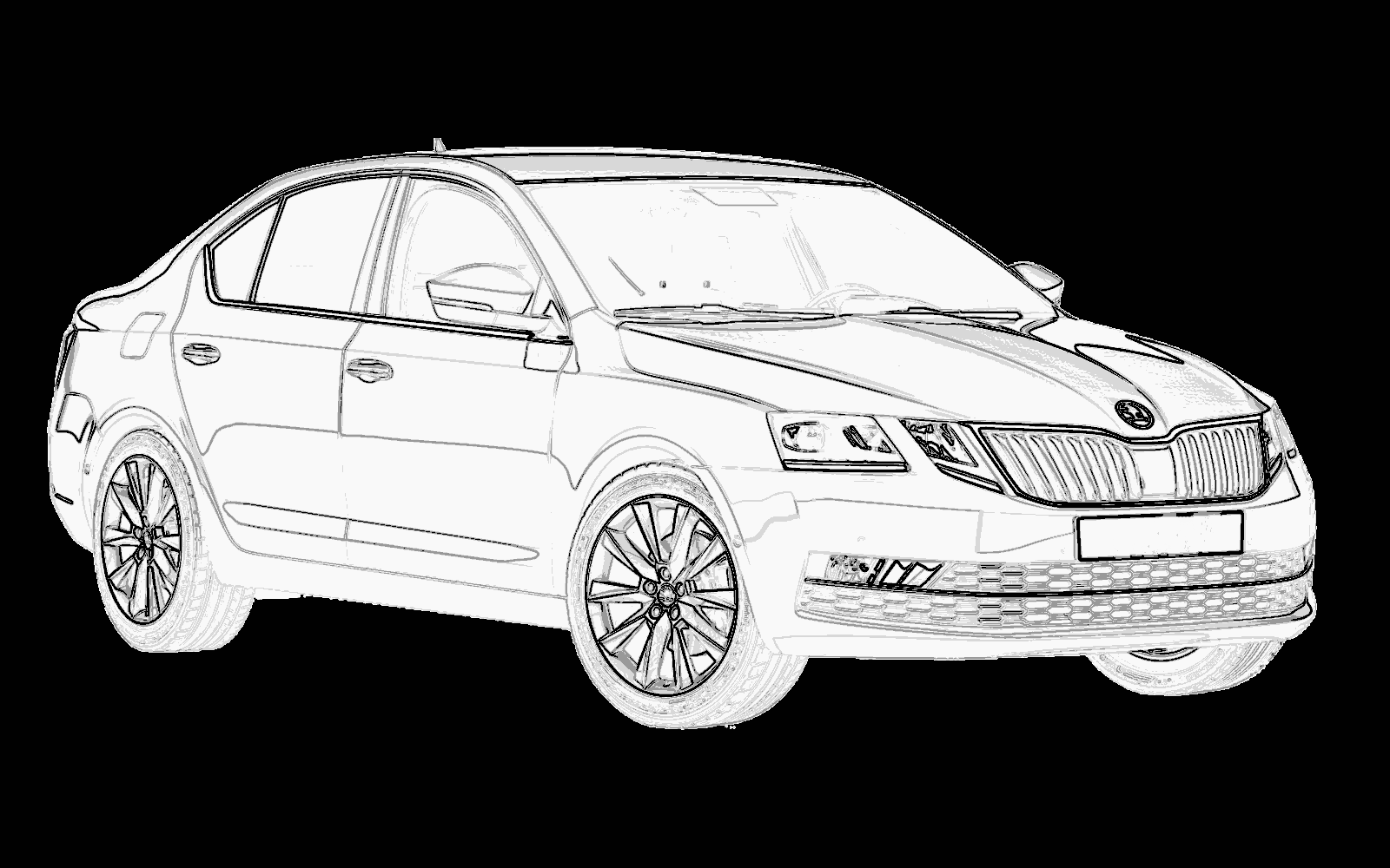 Vehicle Mask - Front-left View