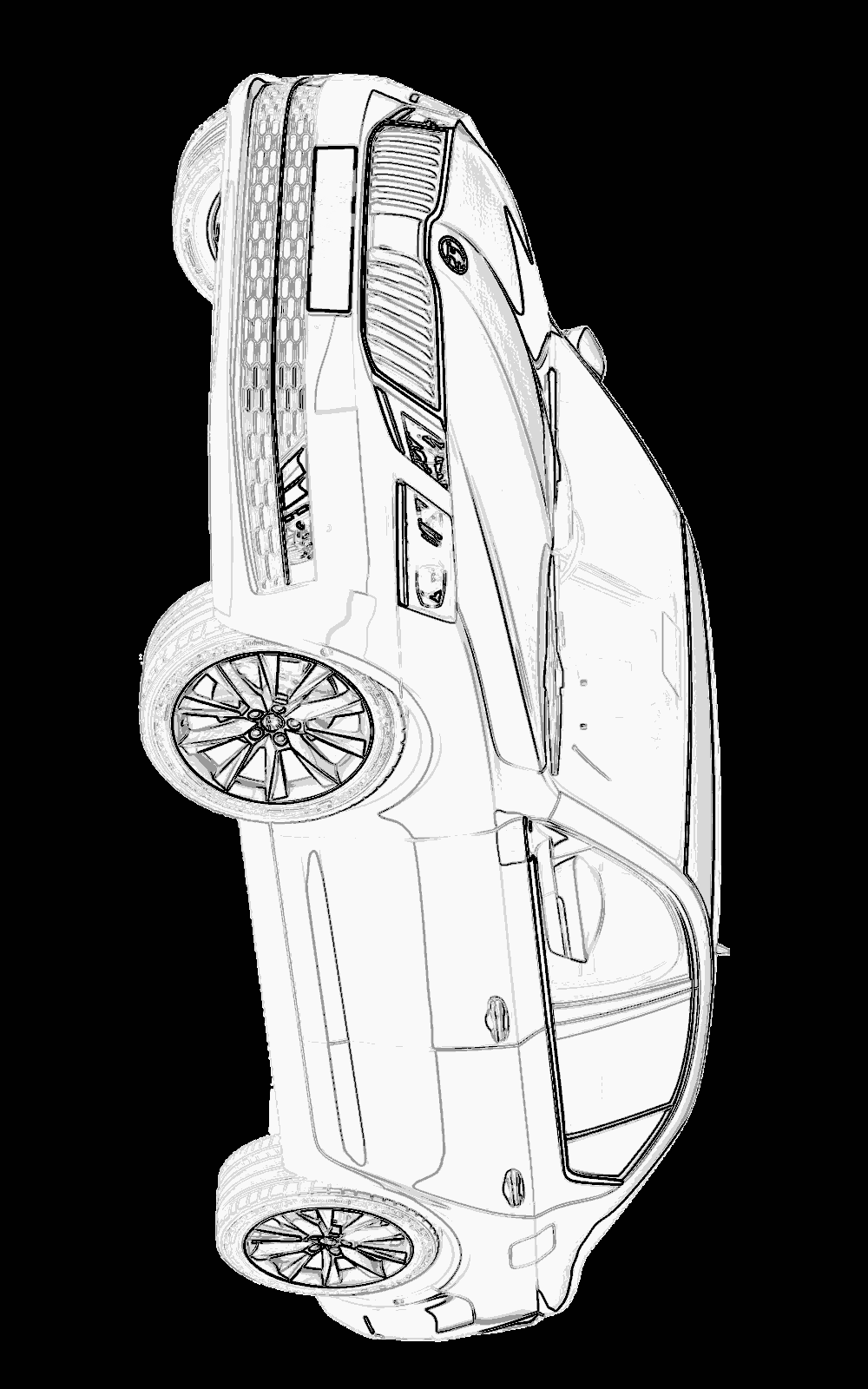 Vehicle Mask - Front-left View
