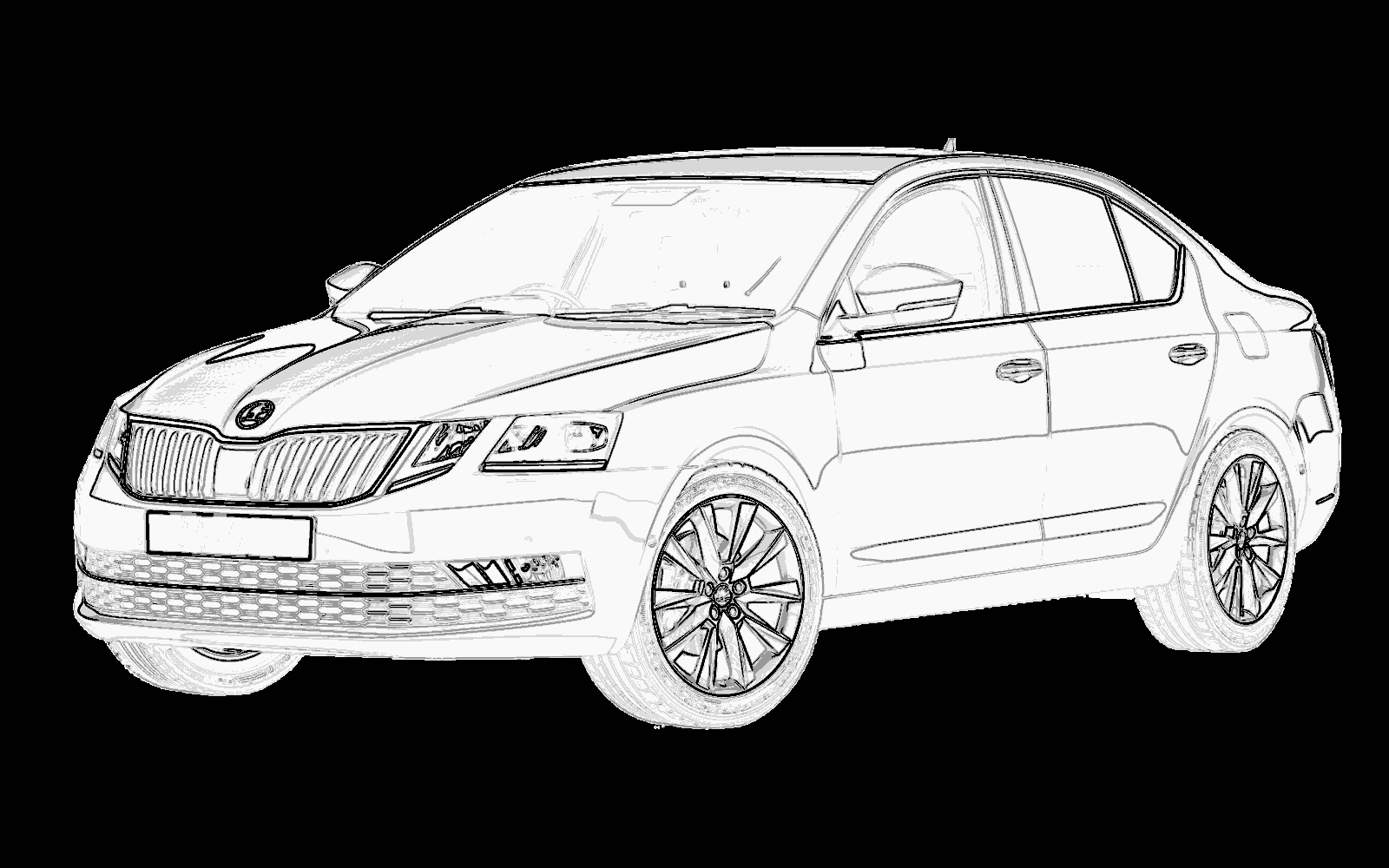 Vehicle Mask - Front-left View